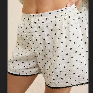 NEW Aerie Polka Dot Seersucker Boxer Shorts Size XXL
